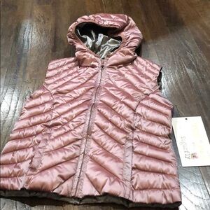 Sugarfly nwt puffer vest mauve